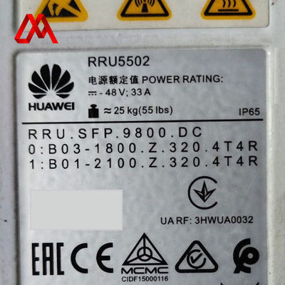 HUAWEI RRU1800/2100 RRU5502 02312BSJ Dwupasmowa zdalna jednostka radiowa do sieci 4G i 5G